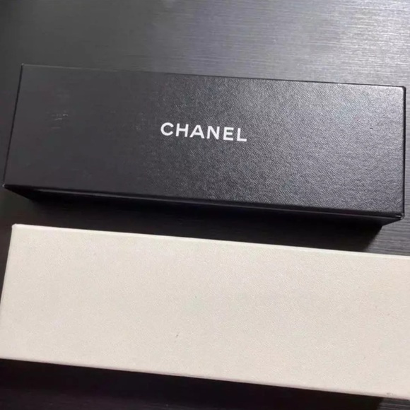 Authentic Chanel Bracelet Bangle Denim Fringe Silver Hardware Navy - Picture 10 of 10